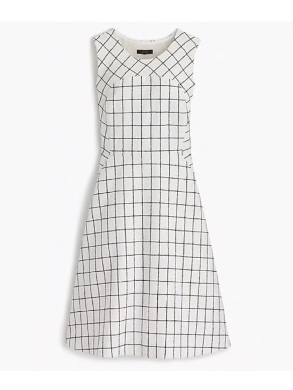 🆕 J. Crew Windowpane Tweed Midi Dress